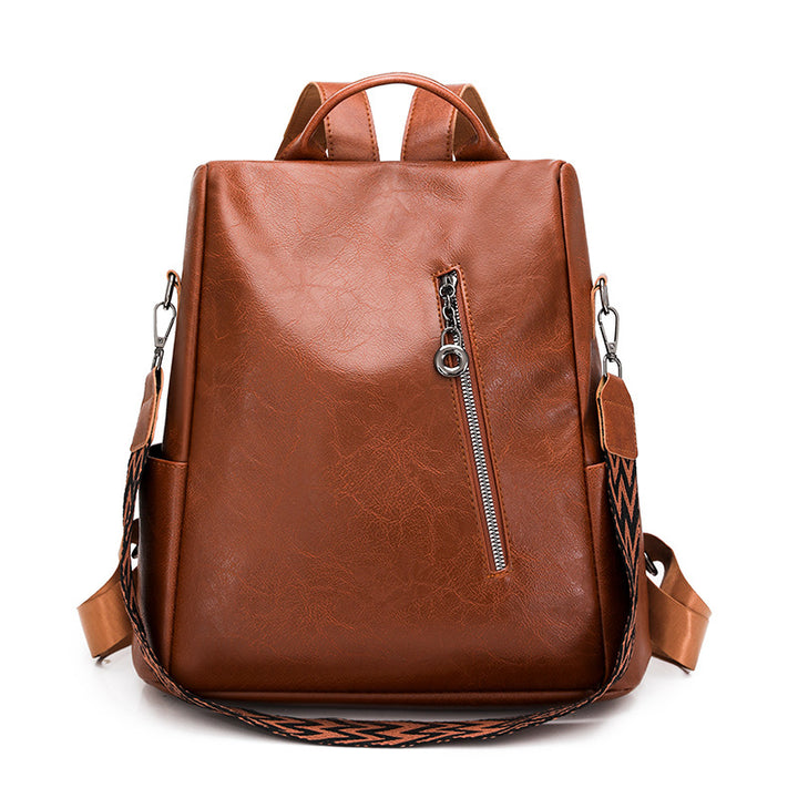 Elegant Faux Leather Backpack Kalsten