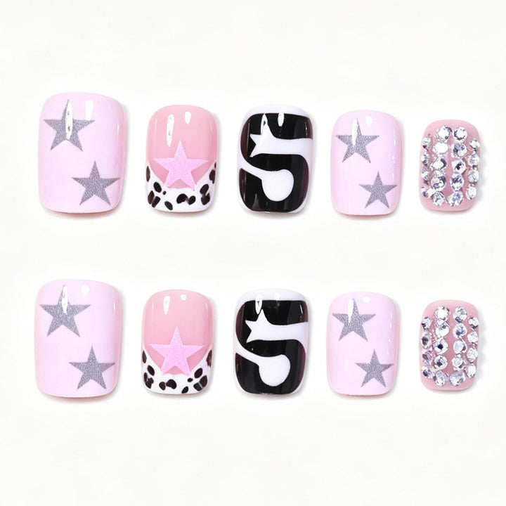 Artistic Press-On Nail Art Design Kalsten
