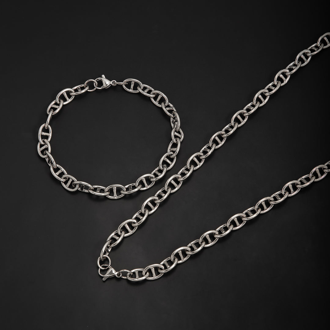 Elegant Interlinked Chain Jewelry Set Kalsten