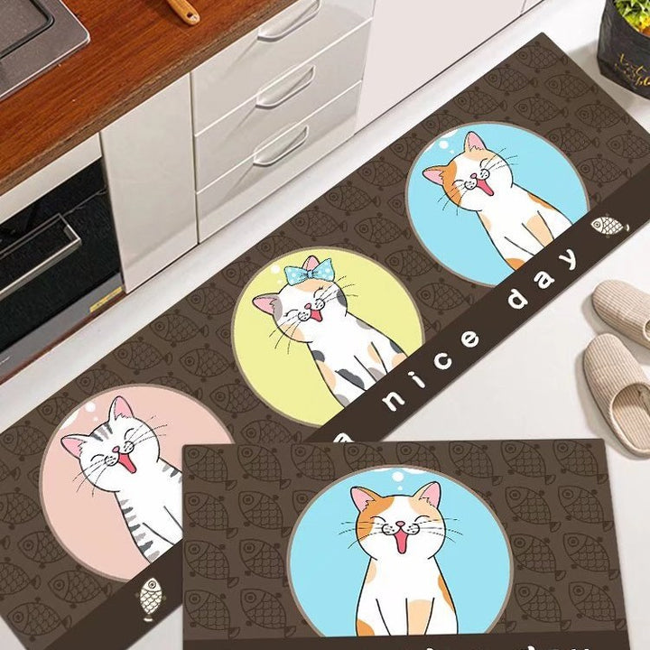 Cat-Themed Kitchen Mat Kalsten