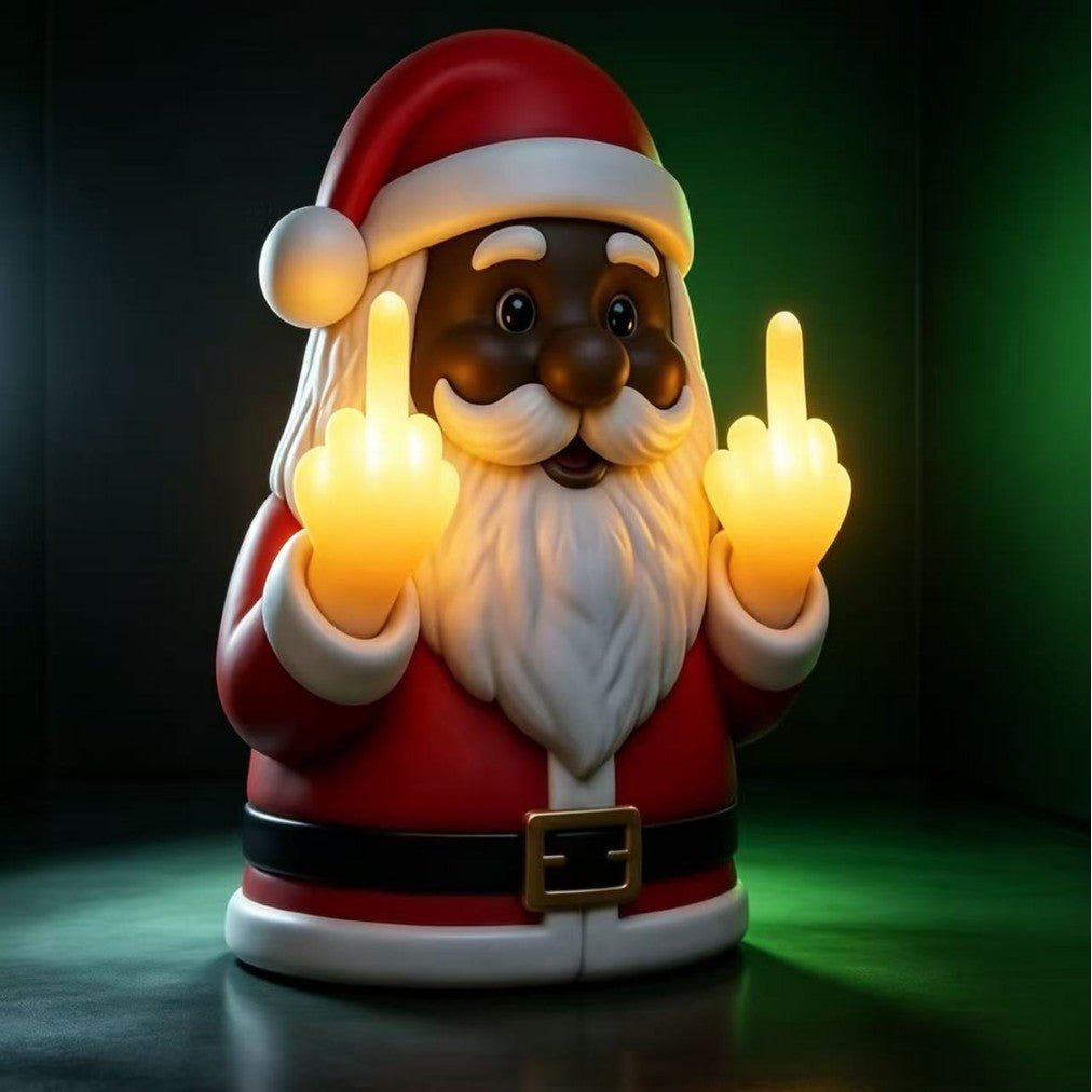 Whimsical Christmas Santa Figurine Light Kalsten