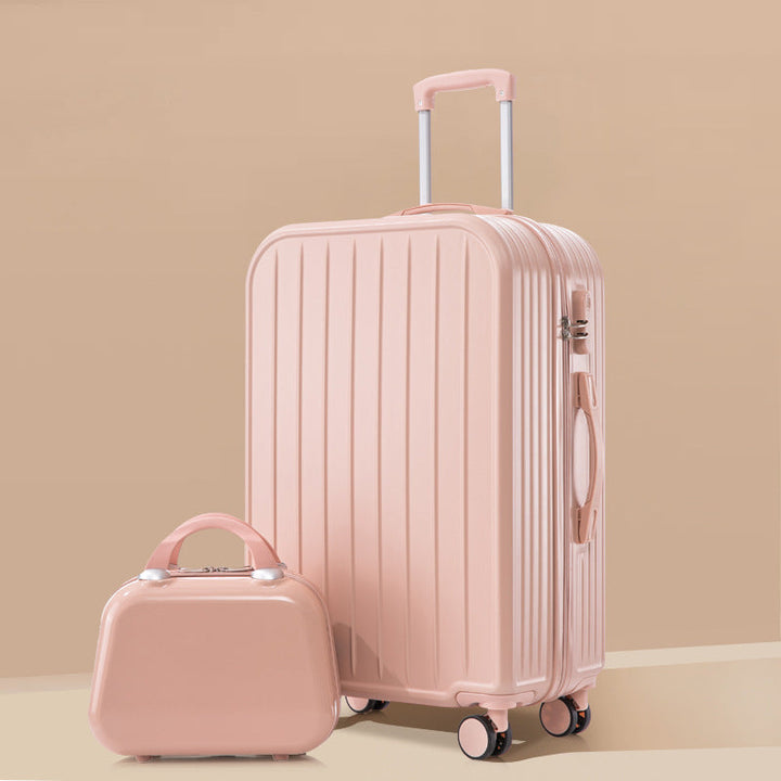 lightweight ABS hardshell spinner suitcase with telescopic handle and matching cosmetic case Kalsten