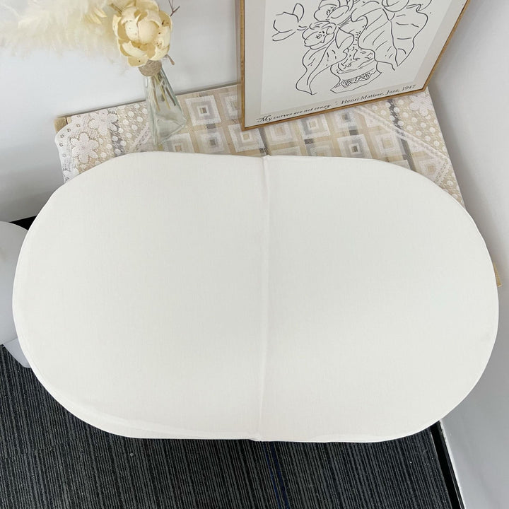 Fitted Waterproof Cotton Blend Oval Baby Changing Pad Cover