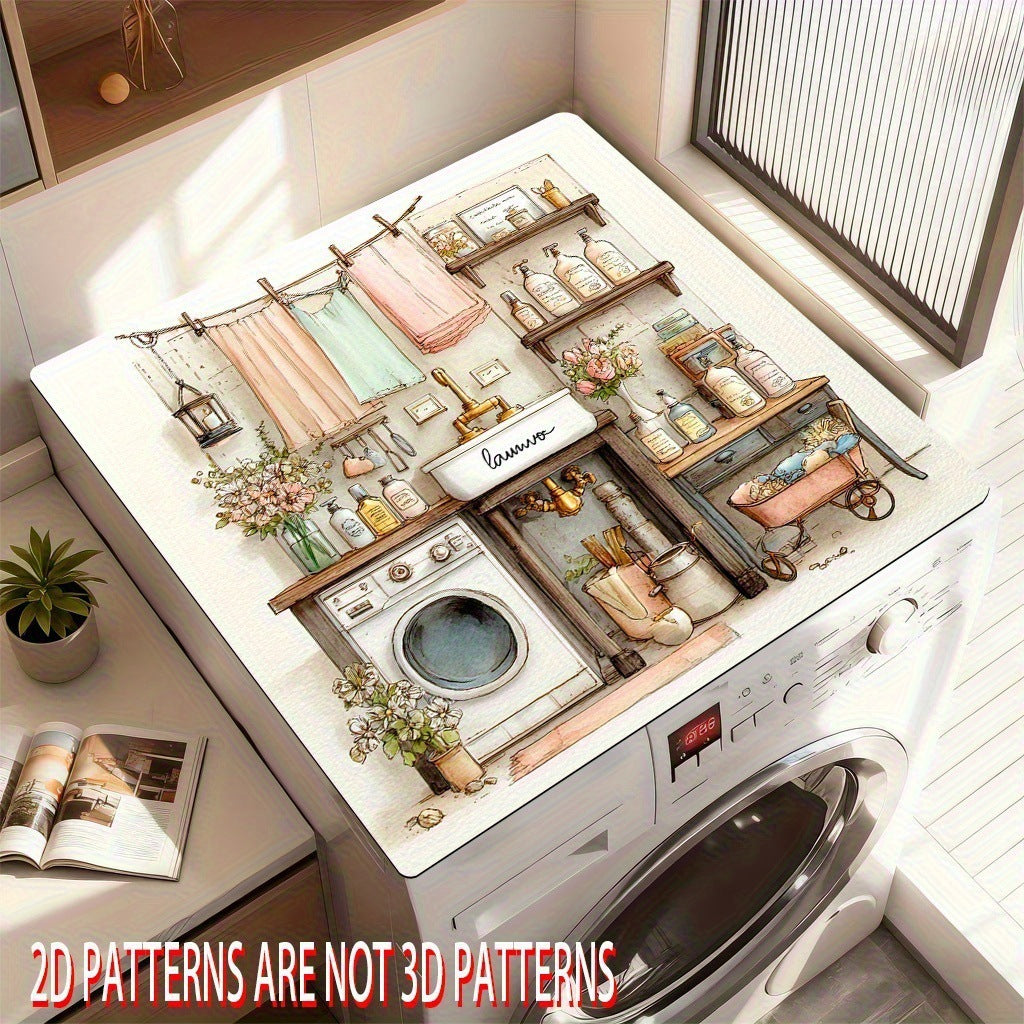 Decorative Laundry Basket Mat