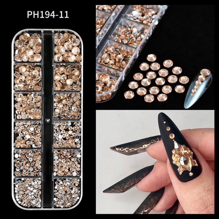 Premium Rhinestone Nail Art Decoration Kit