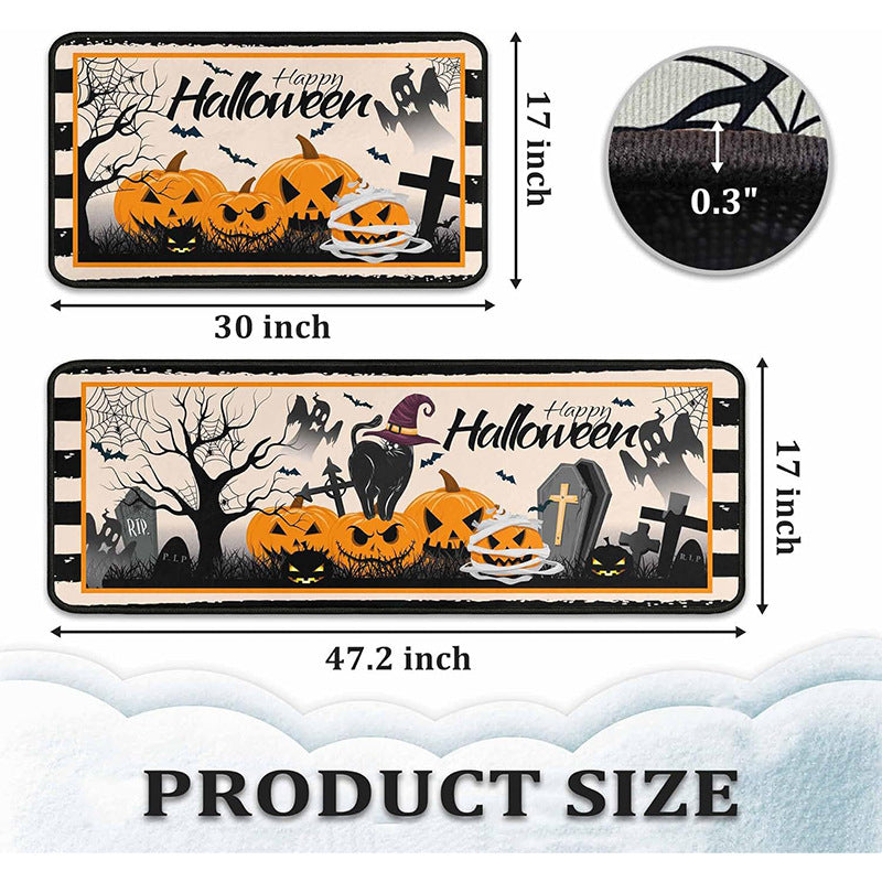 Halloween-Themed Decorative Mat