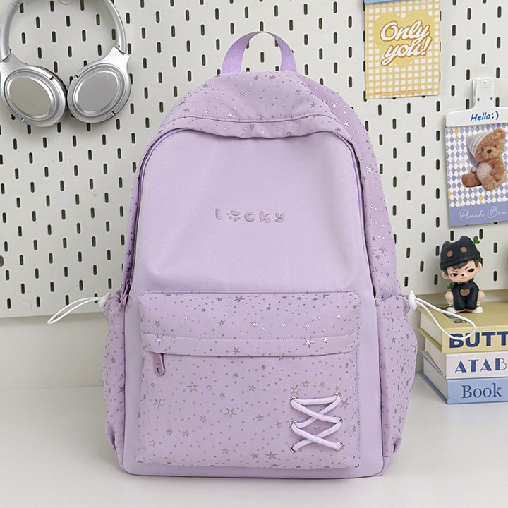 Stylish Star-Printed School Backpack Kalsten 1791205171