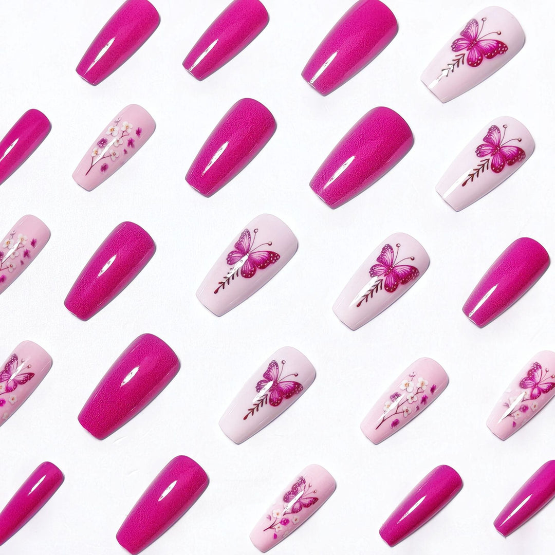 Floral Butterfly Nail Art Set Kalsten