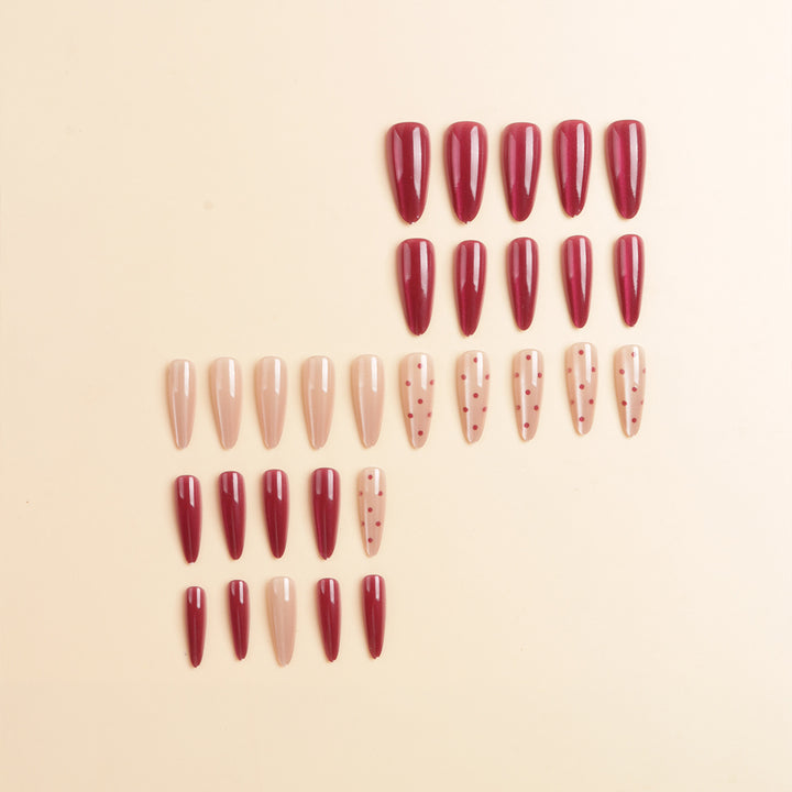 Premium Decorative Stiletto Press-On Nail Set Kalsten