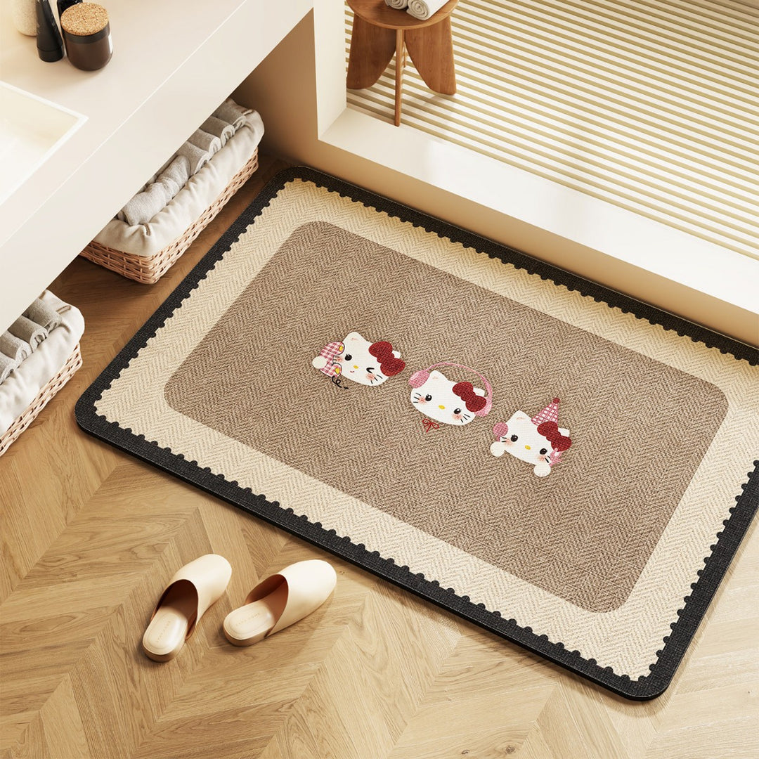 Elegant Decorative Bathroom Mat for Home