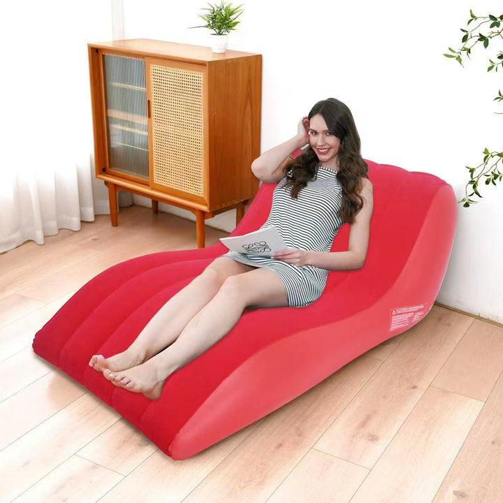Women Inflatable Relax Lounge Chair with Footrest Kalsten