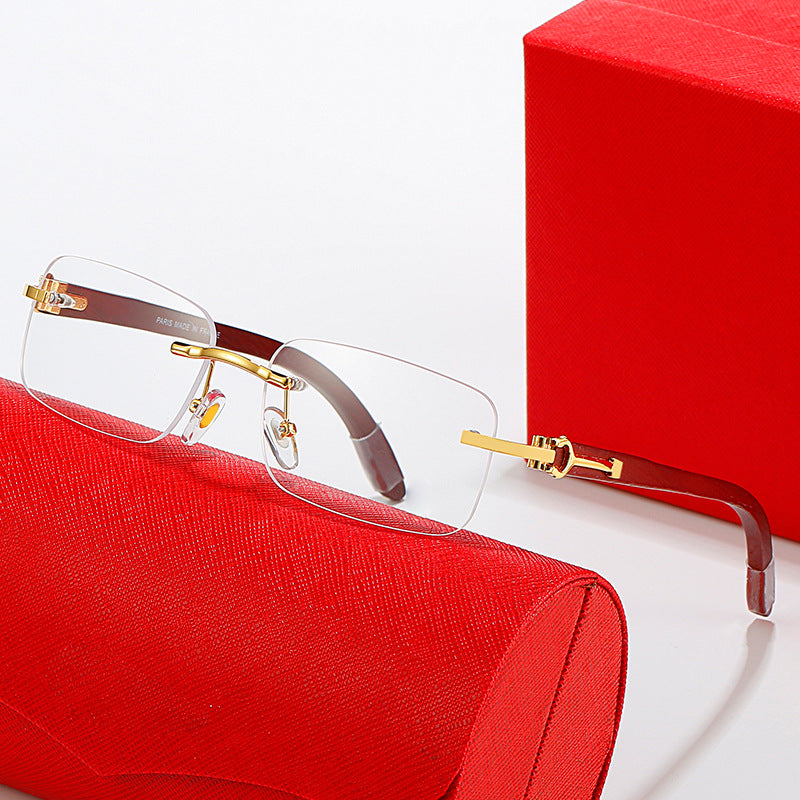 Women's fashionable semi-rimless sunglasses with luxurious metal and plastic frame Kalsten