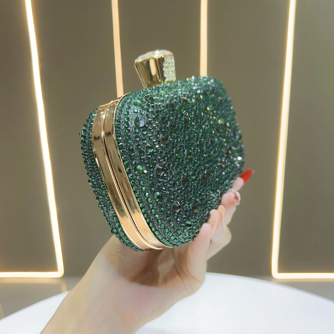 Crystal-Studded Clutch Purse
