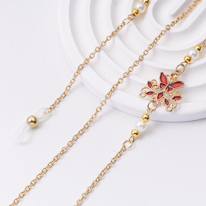Elegant Floral Eyewear Chain Kalsten