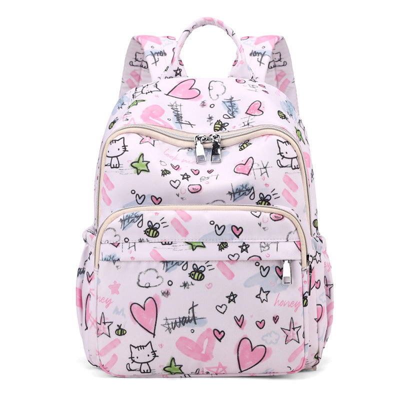 Playful Graphic Print Backpack Kalsten