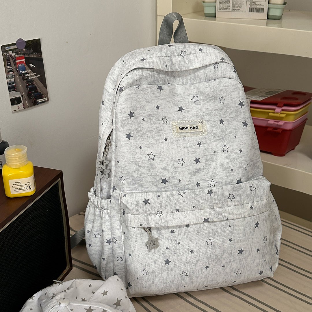 Star Patterned Casual Backpack Kalsten