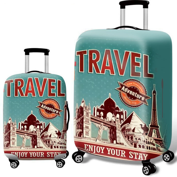Women’s hard-shell suitcase with nostalgic London motif Kalsten