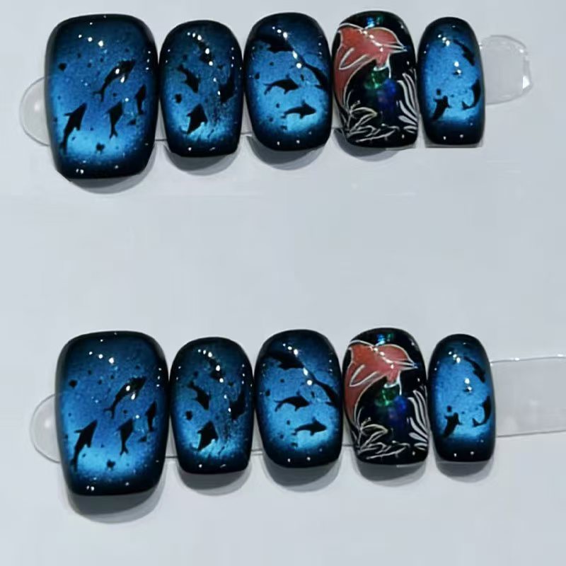 Elegant French Tip Press-On Nail Set Kalsten