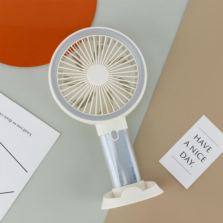 Women's Portable Handheld Fan with Spray Function and Ergonomic Design Kalsten
