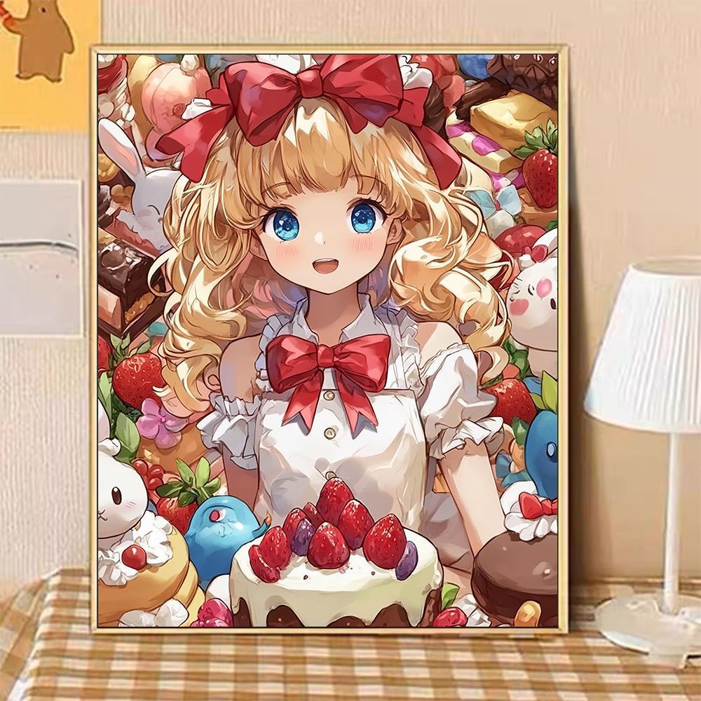 Whimsical Fantasy Dessert-Themed Canvas Art Print Kalsten