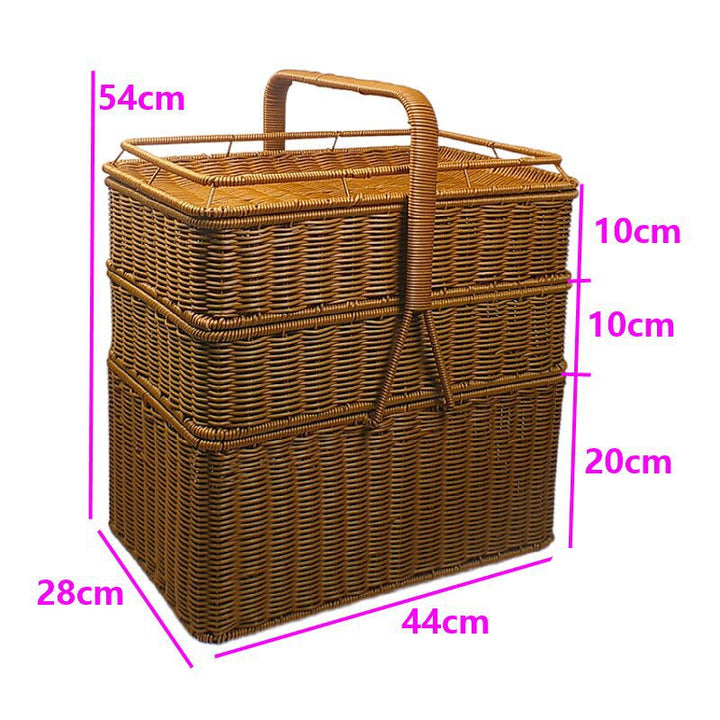 Multi-Compartment Woven Storage Organizer Kalsten
