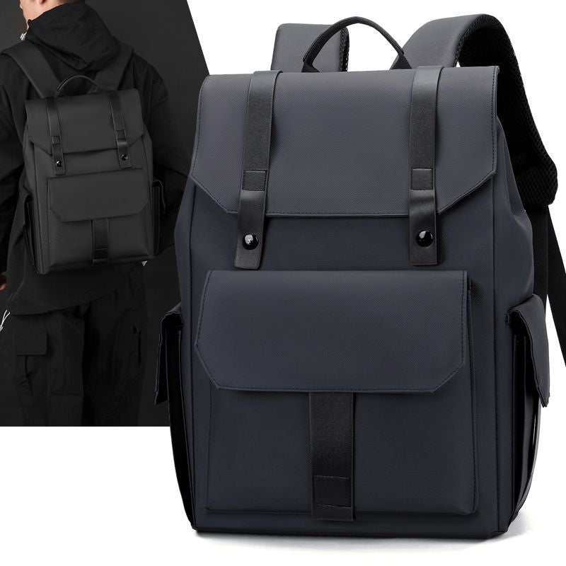 Elegant backpack with numerous compartments and reinforced back Kalsten