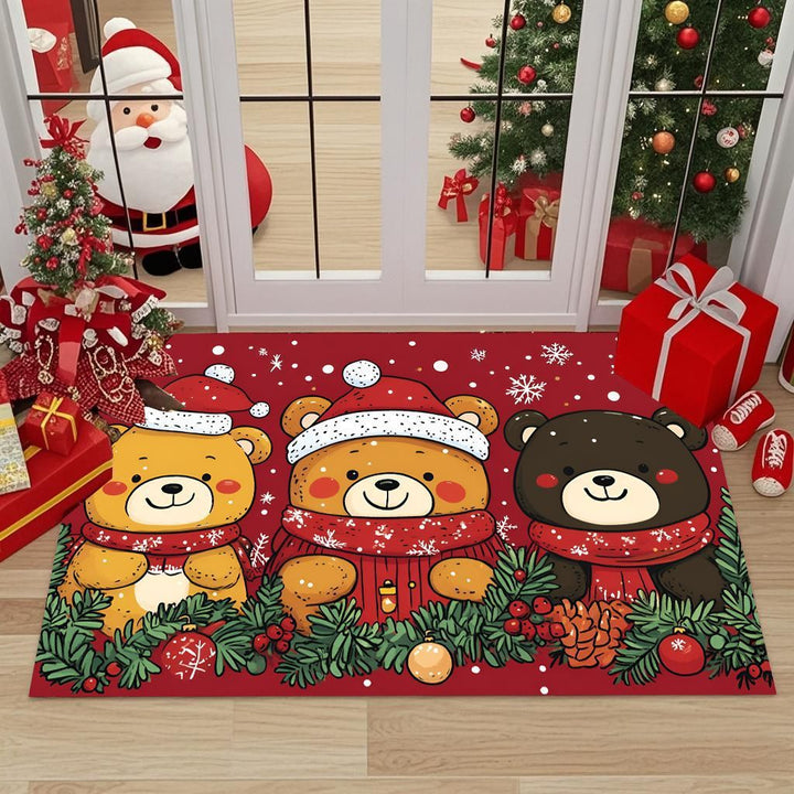 Festive Christmas-Themed Decorative Doormat Kalsten