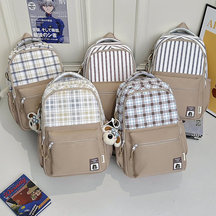 Stylish Plaid Design Backpack Kalsten