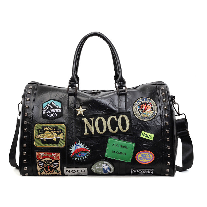 Fashionable Patchwork Gym Duffle Bag