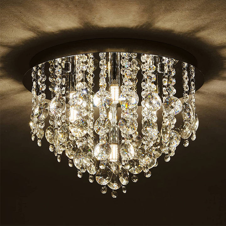 Crystal Droplet Ceiling Fixture