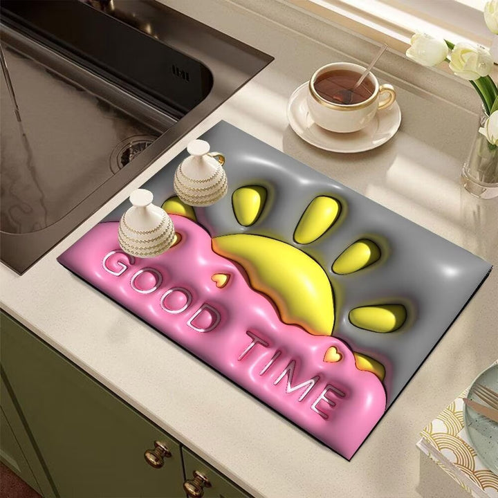 Cute Cartoon Dog-Themed Kitchen Mat Kalsten