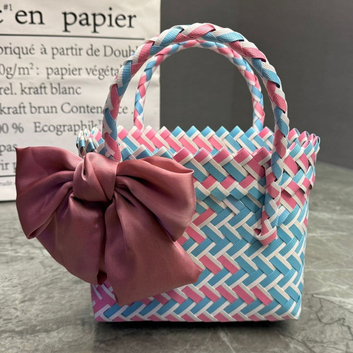 Handcrafted basket bag in stylish design Kalsten