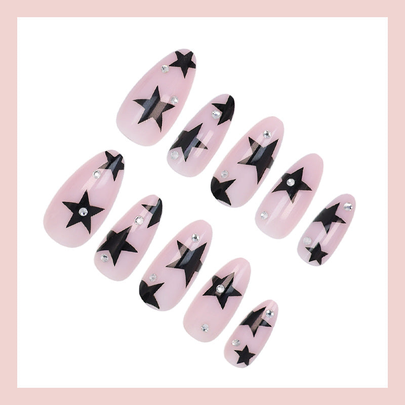 Nail art set with glamorous stars and sparkling accents Kalsten