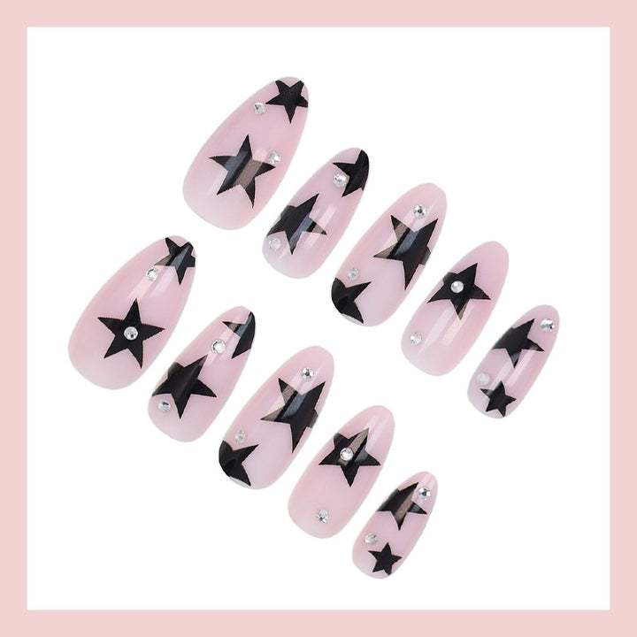 Nail art set with glamorous stars and sparkling accents Kalsten