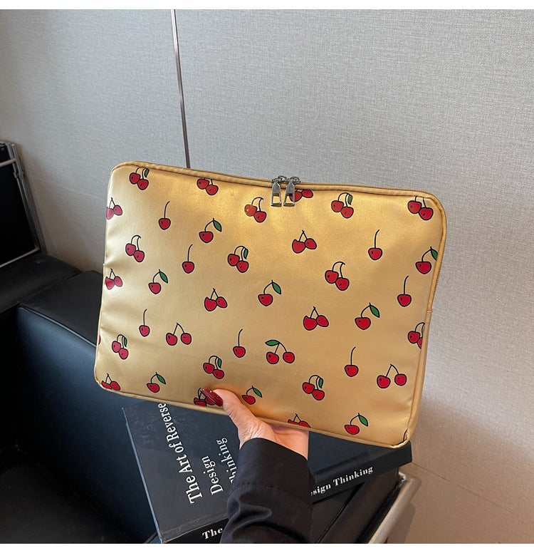 Playful Cherry Print Laptop Sleeve Kalsten