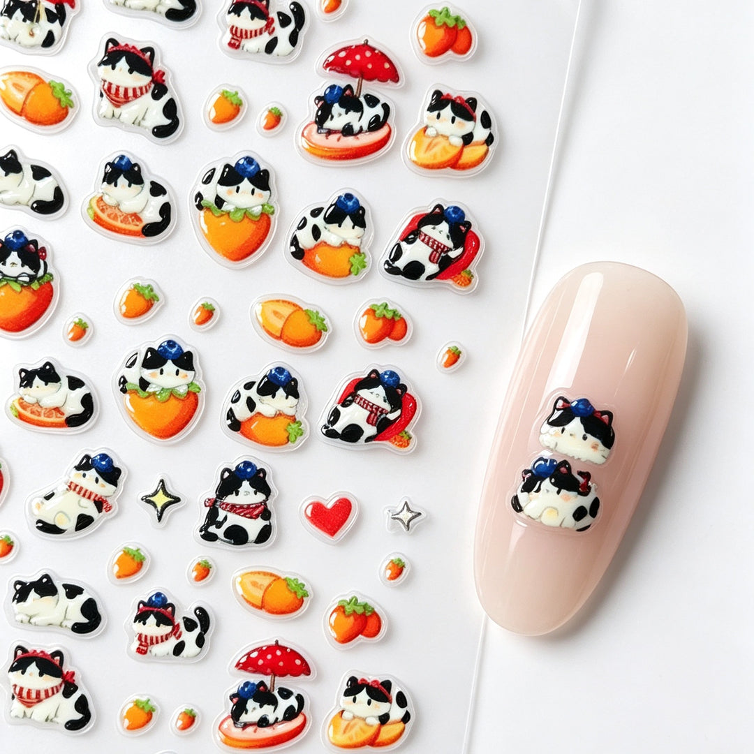 Playful Character Nail Art Stickers