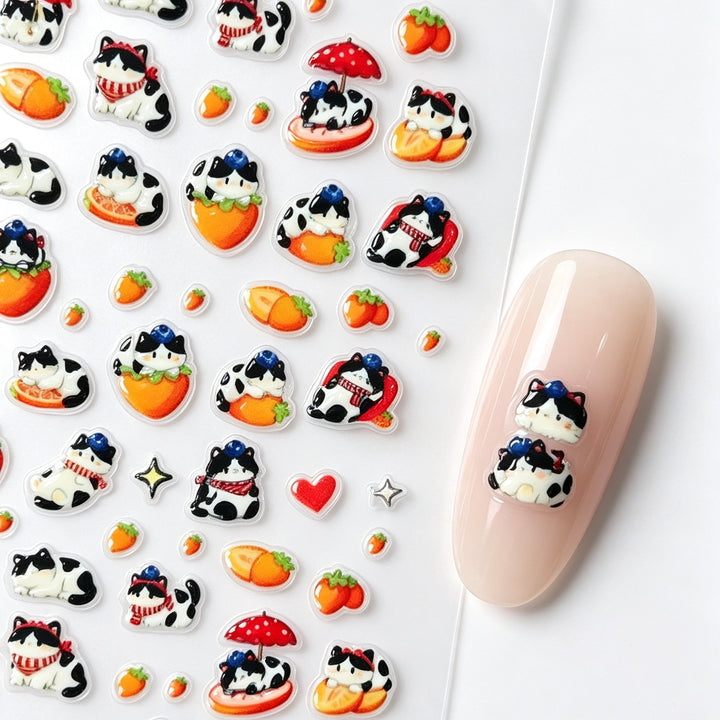 Playful Character Nail Art Stickers