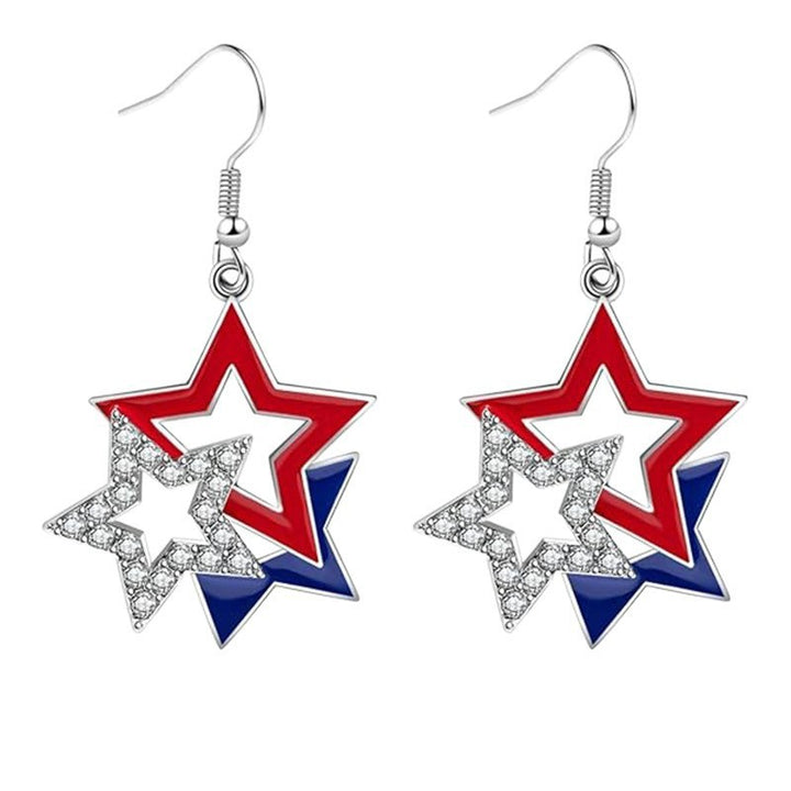 Women’s eye-catching drop earrings with flexible mesh, sequined trim, and hook closure Kalsten