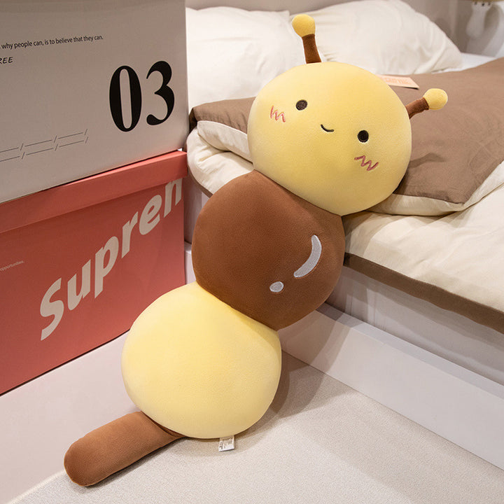 Extra soft plush body pillow in dango-shaped frog design