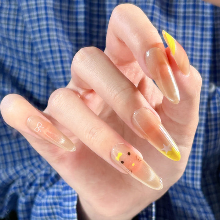 Artificial nails with Playful Design Kalsten
