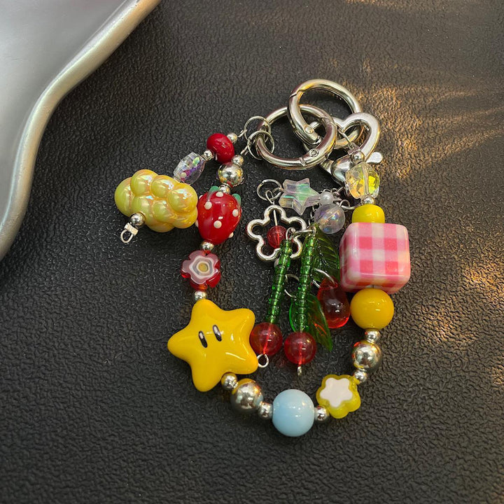 Playful Beaded Charm Keychain Kalsten 1790134650