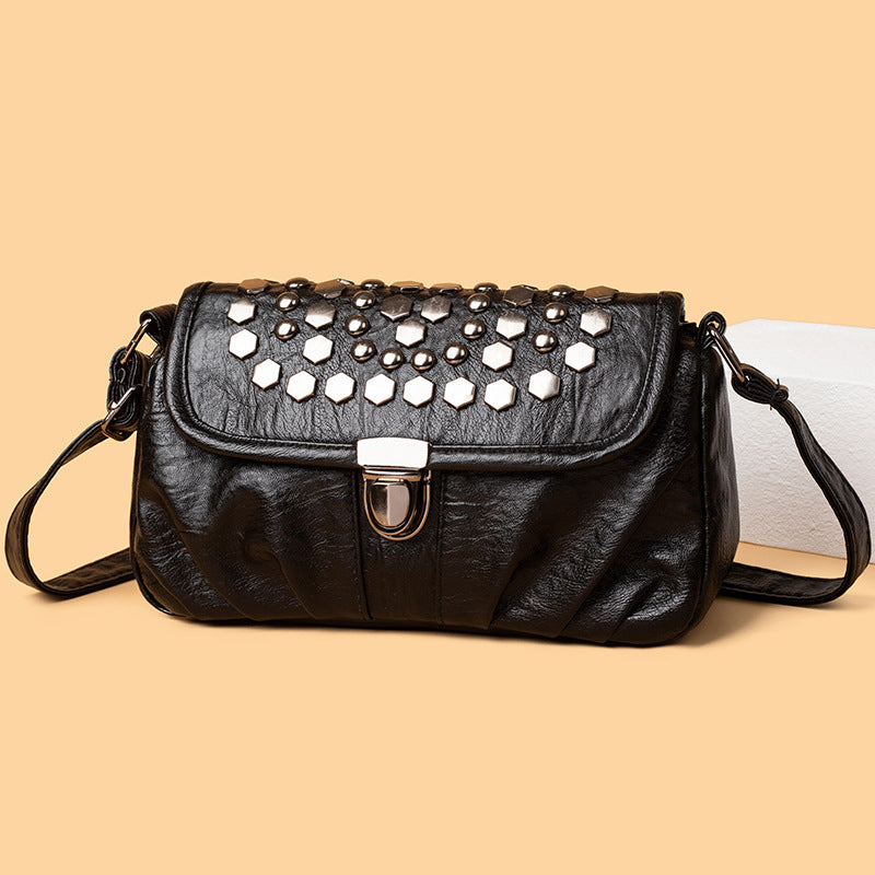 Decorative Studded Crossbody Bag