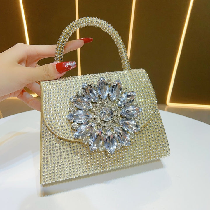 Glamorous Rhinestone-Studded Evening Handbag