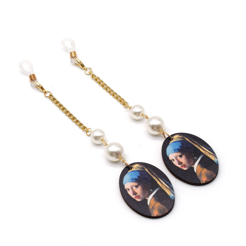 Artistic Drop Earrings with Pearl Accents Kalsten