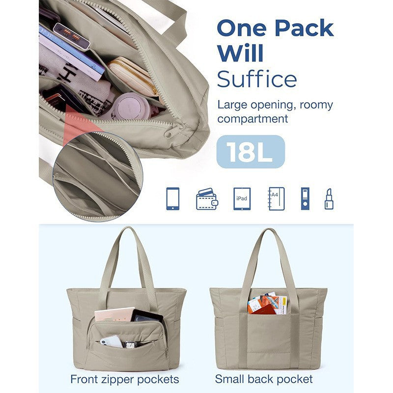 Spacious tote bag with multifunctional compartments Kalsten
