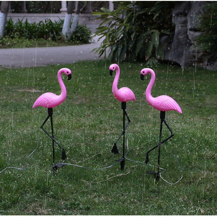 Decorative Solar Flamingo Lawn Stake With Adjustable Arm Kalsten