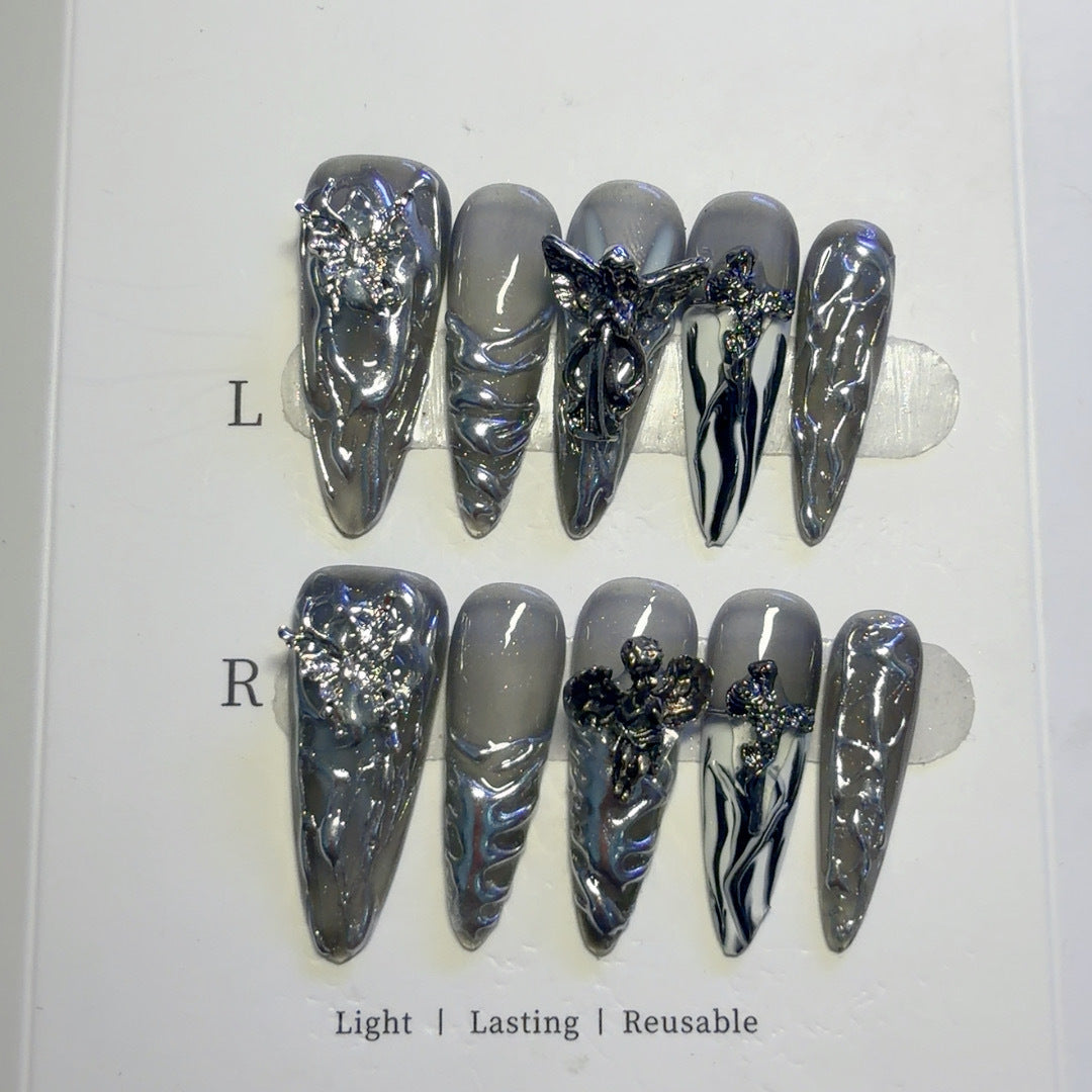 Artistic 3D Nail Art Enhancements