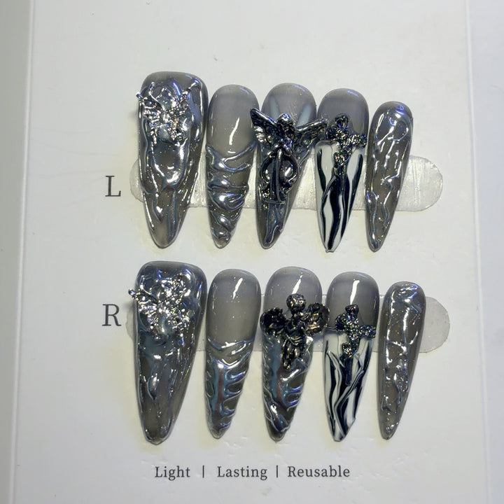 Artistic 3D Nail Art Enhancements