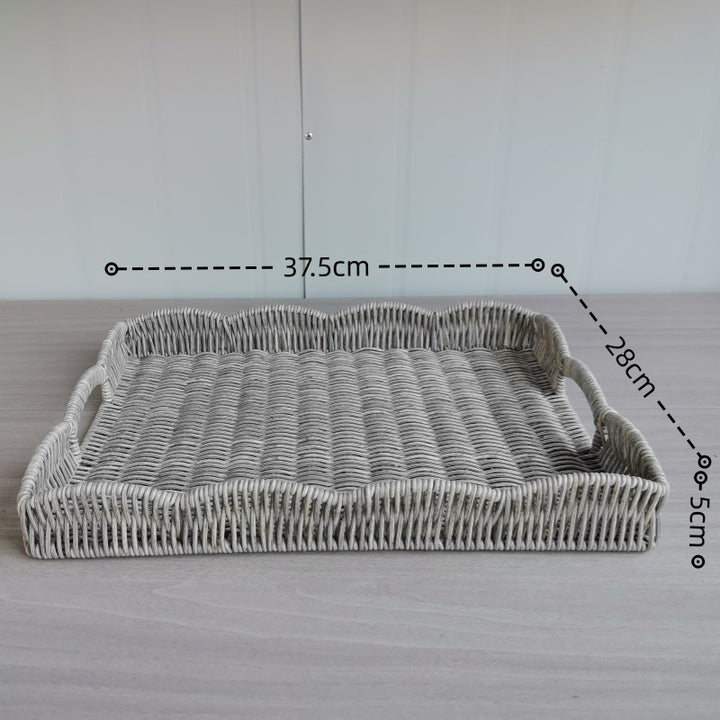 Elegant Woven Serving Tray Kalsten