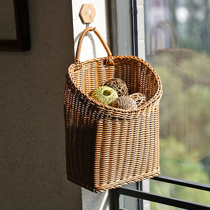 Handcrafted Wicker Storage Bin Kalsten